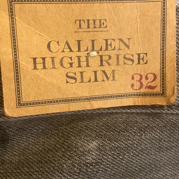 POLO RALPH LAUREN GREY HIGH WAIST SLIM
STRAIGHT CROP JEANS Size 32 NWT - Picture 13 of 15